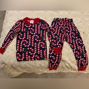 Hanna Andersson candy cane pajamas set